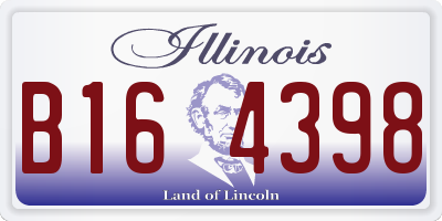 IL license plate B164398