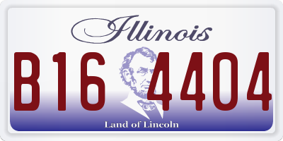 IL license plate B164404