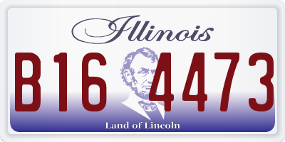 IL license plate B164473