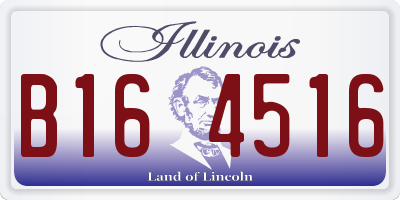 IL license plate B164516