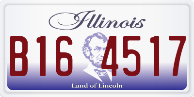 IL license plate B164517