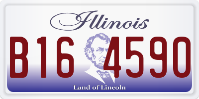 IL license plate B164590
