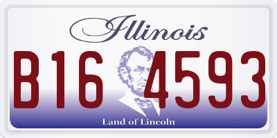 IL license plate B164593