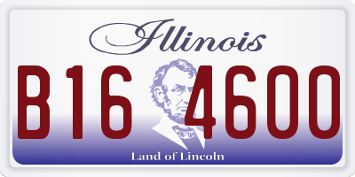 IL license plate B164600