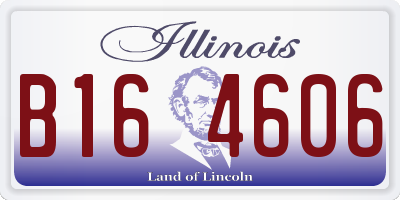 IL license plate B164606