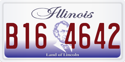 IL license plate B164642