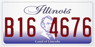 IL license plate B164676