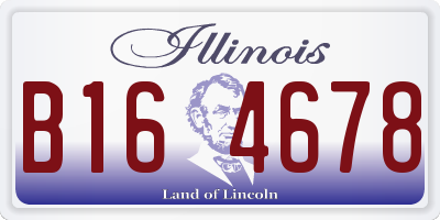 IL license plate B164678