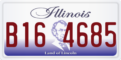 IL license plate B164685