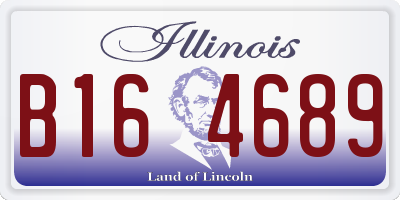 IL license plate B164689