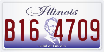 IL license plate B164709