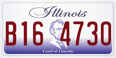 IL license plate B164730