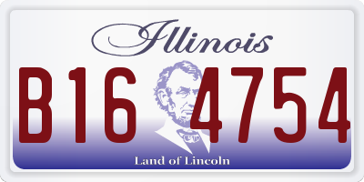 IL license plate B164754