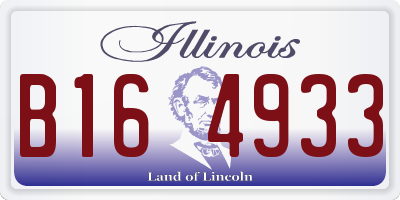 IL license plate B164933