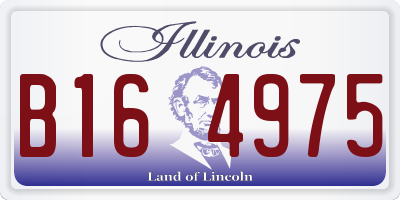 IL license plate B164975