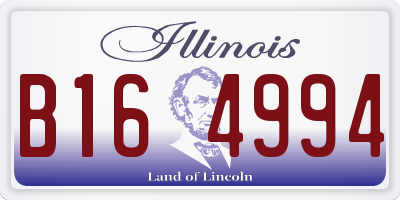 IL license plate B164994