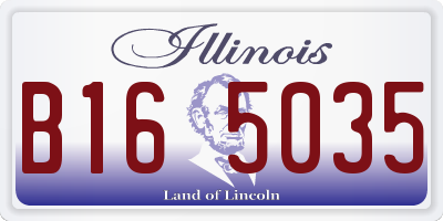 IL license plate B165035