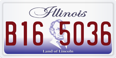 IL license plate B165036