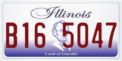 IL license plate B165047