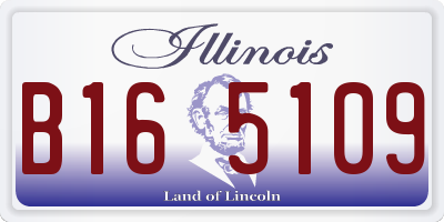 IL license plate B165109