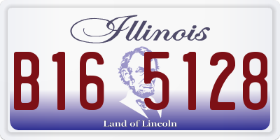 IL license plate B165128
