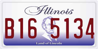 IL license plate B165134