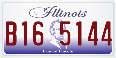 IL license plate B165144
