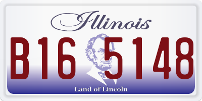 IL license plate B165148