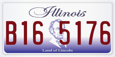 IL license plate B165176