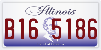 IL license plate B165186