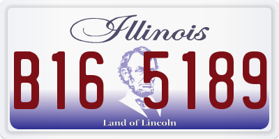 IL license plate B165189