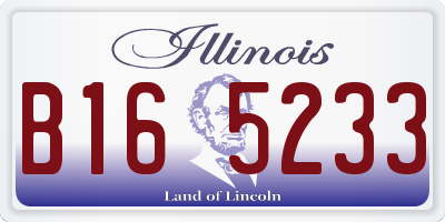 IL license plate B165233