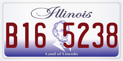 IL license plate B165238