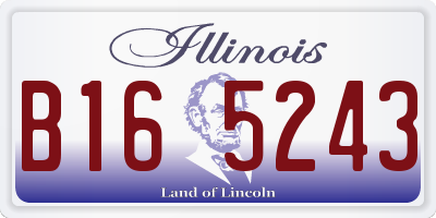 IL license plate B165243