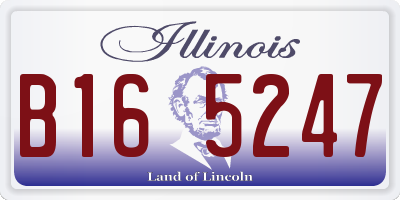 IL license plate B165247