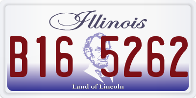 IL license plate B165262