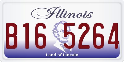 IL license plate B165264