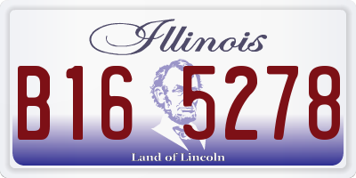 IL license plate B165278