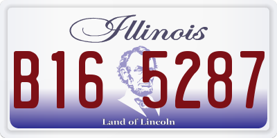 IL license plate B165287
