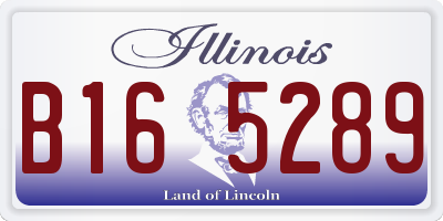 IL license plate B165289
