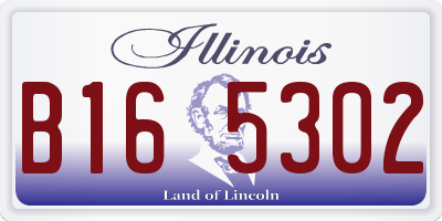 IL license plate B165302