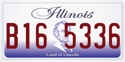 IL license plate B165336