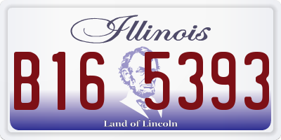 IL license plate B165393