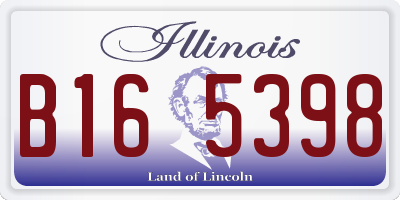 IL license plate B165398