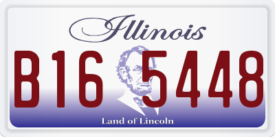 IL license plate B165448