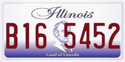 IL license plate B165452