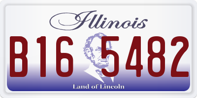 IL license plate B165482