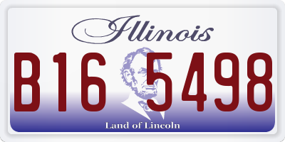 IL license plate B165498