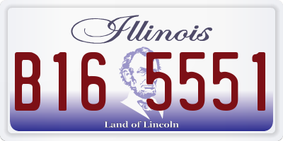 IL license plate B165551