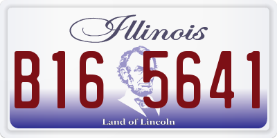 IL license plate B165641